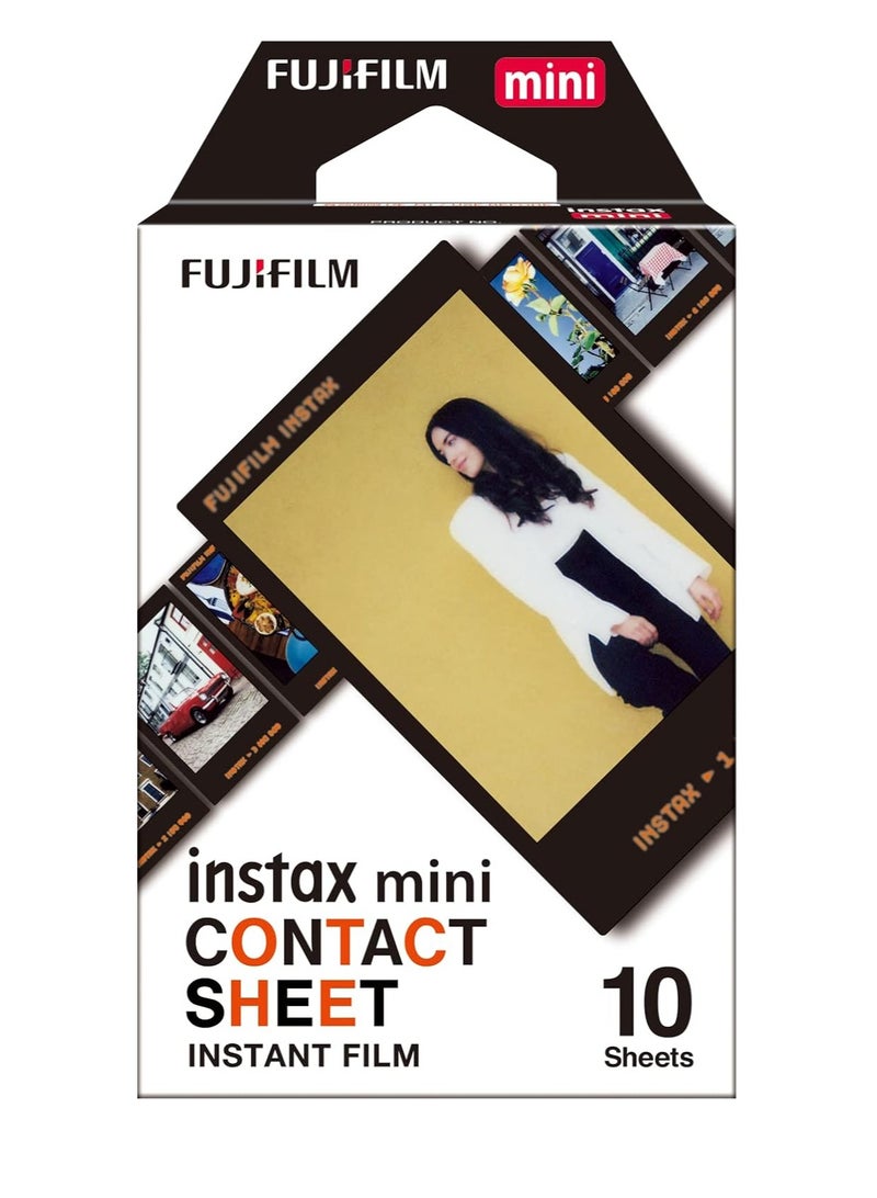 instax mini film Contact sheet border, 10 shot pack