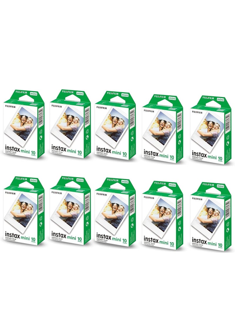 Instax Mini Instant Film Pack Of 10 x 10 Sheets White