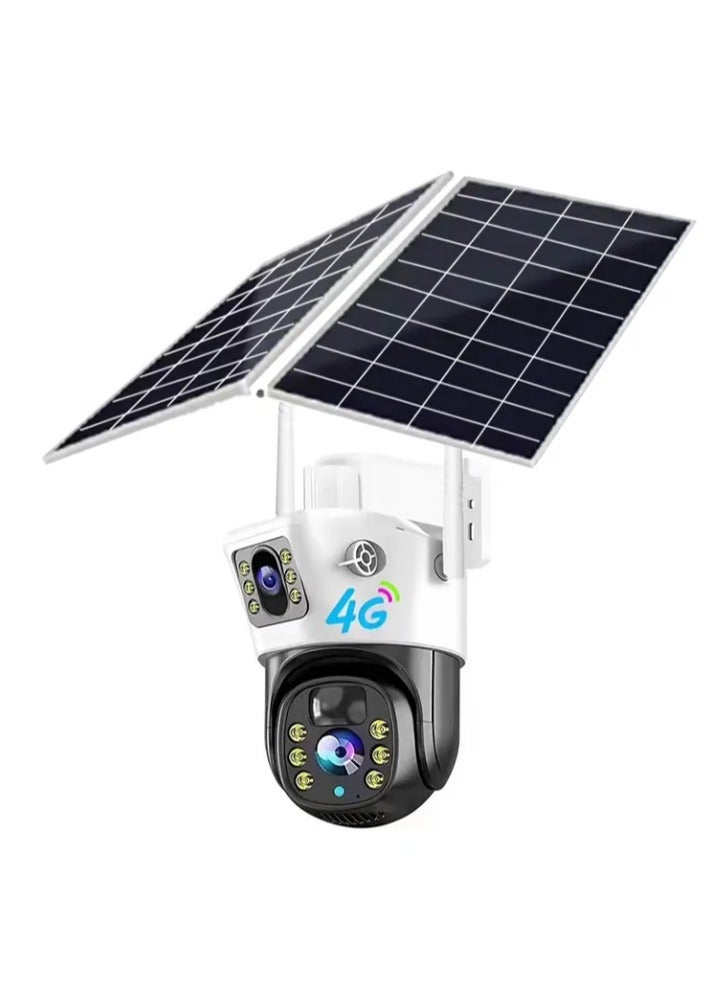 4G Sim Card CCTV Camera Solar Security Camera System Wireless Outdoor V380 pro 4G PTZ Solar Camera