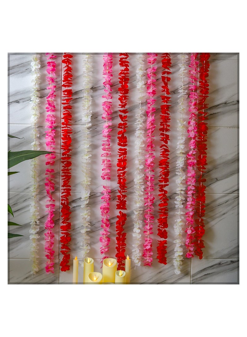 Pack of 4  Artificial Westeria Flower Vine 2m