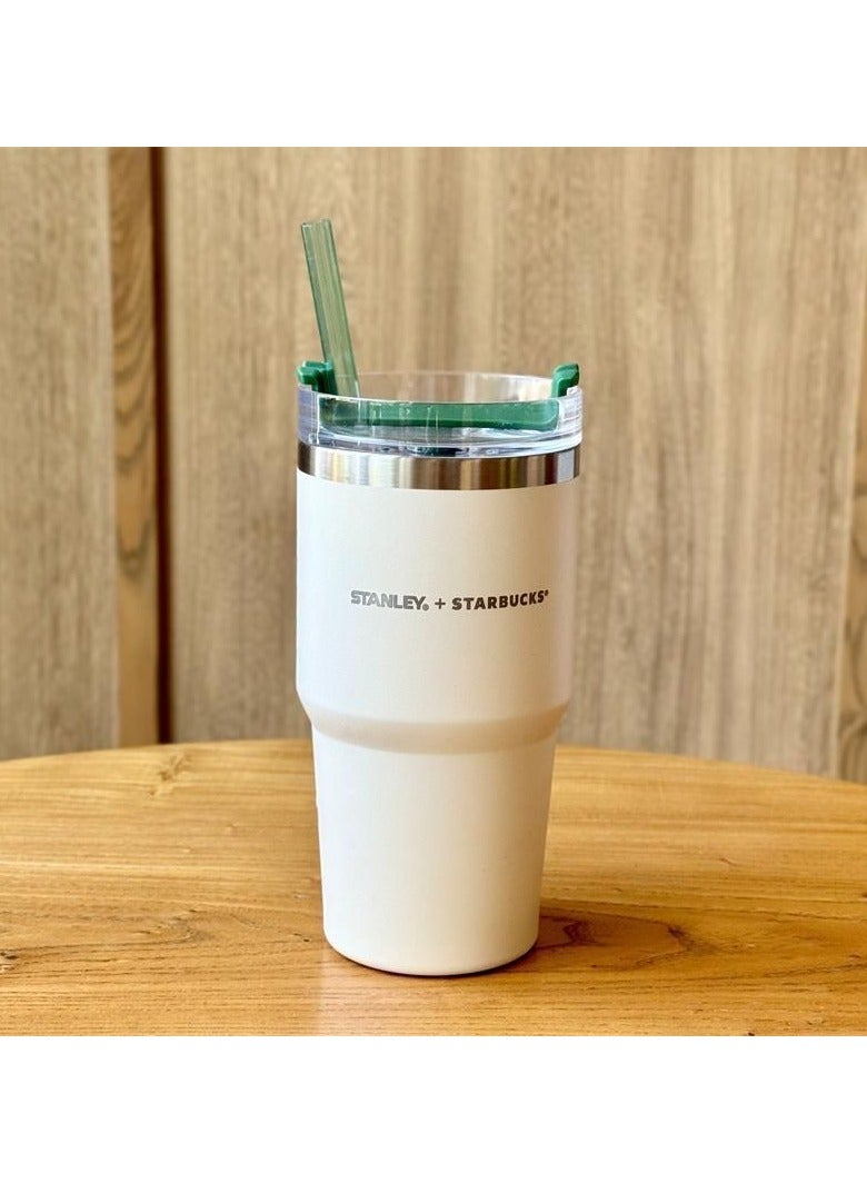 Stanley Insulated mug with straw lid, for water, Iced Tea or Coffee, Juice and Smoothie 20 oz.