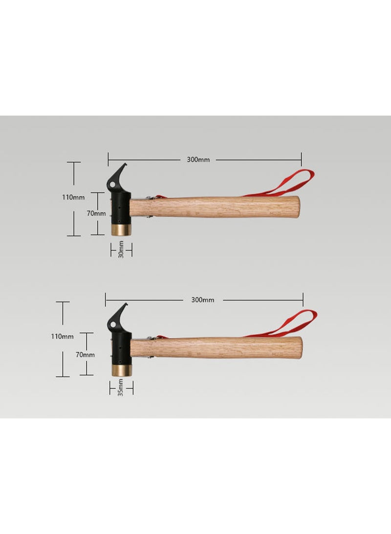 2Pcs Multi Functional Hammer and Tent Stake Remover Tool