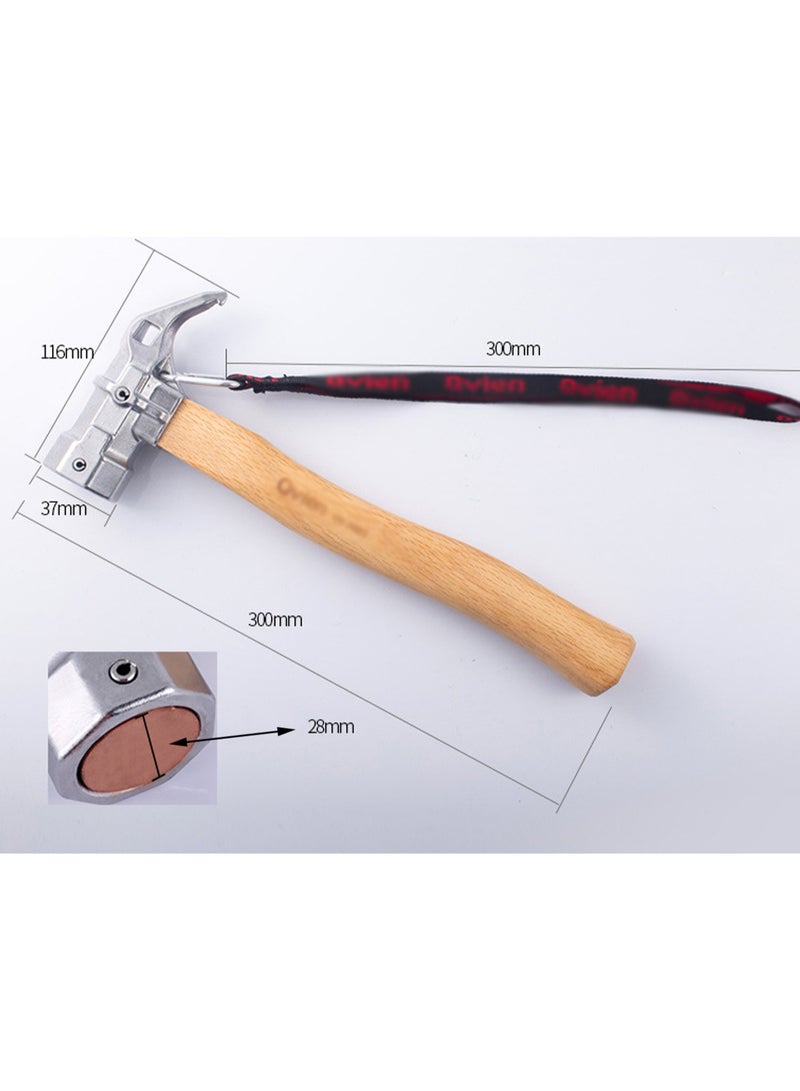 Steel Hammer with Wood Handle Steel Peg Hammer Tent Hammer