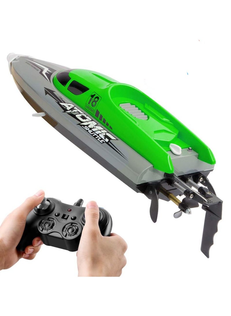 Remote Control Boat Remote Control Boat 30KM/H High Speed IPV7 Waterproof 2.4GHz 4 Channel Racing Boat for Kids Adults