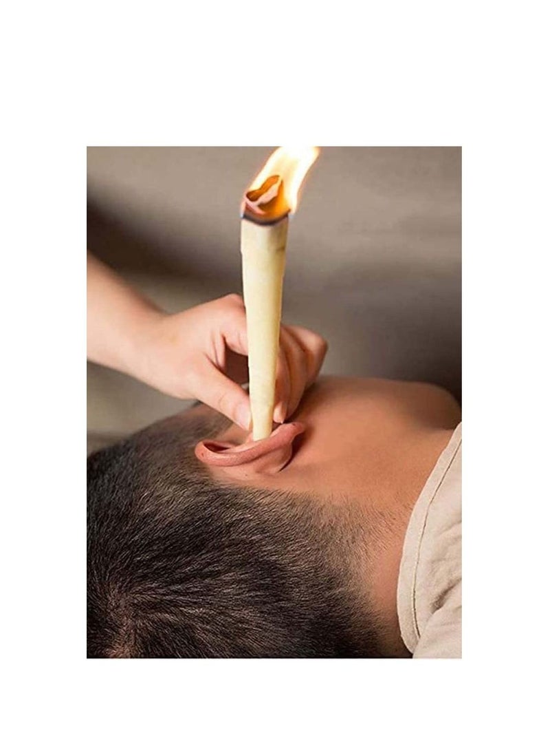 32 Pcs Ear Candles Wax Clean Removal Therapy Care Cone Relaxation Aromatherapy Pure Beeswax Ear Wax Candles