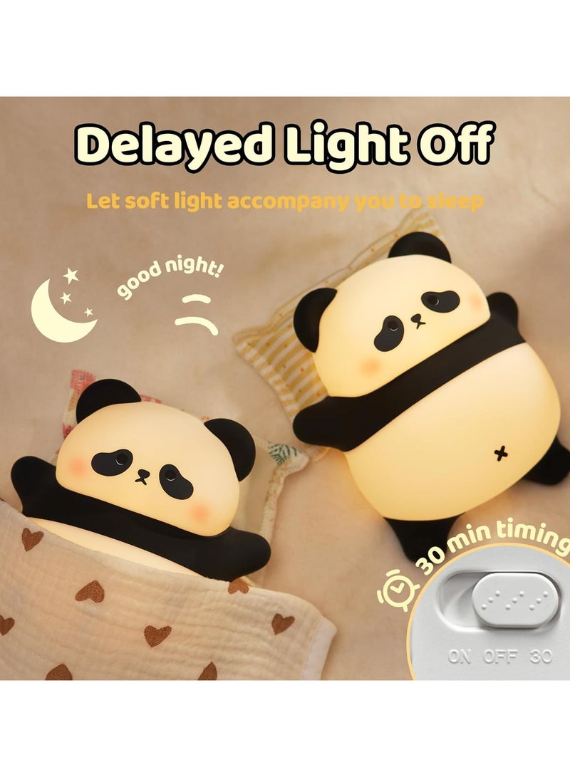 Rechargeable Cute Night Light for Kids, Food Grade Silicone Touch Night Light for Baby Nursery, Dimmable Cute Lamp for Bedrooms, Breastfeeding, Cute Gifts for Girls and Boys