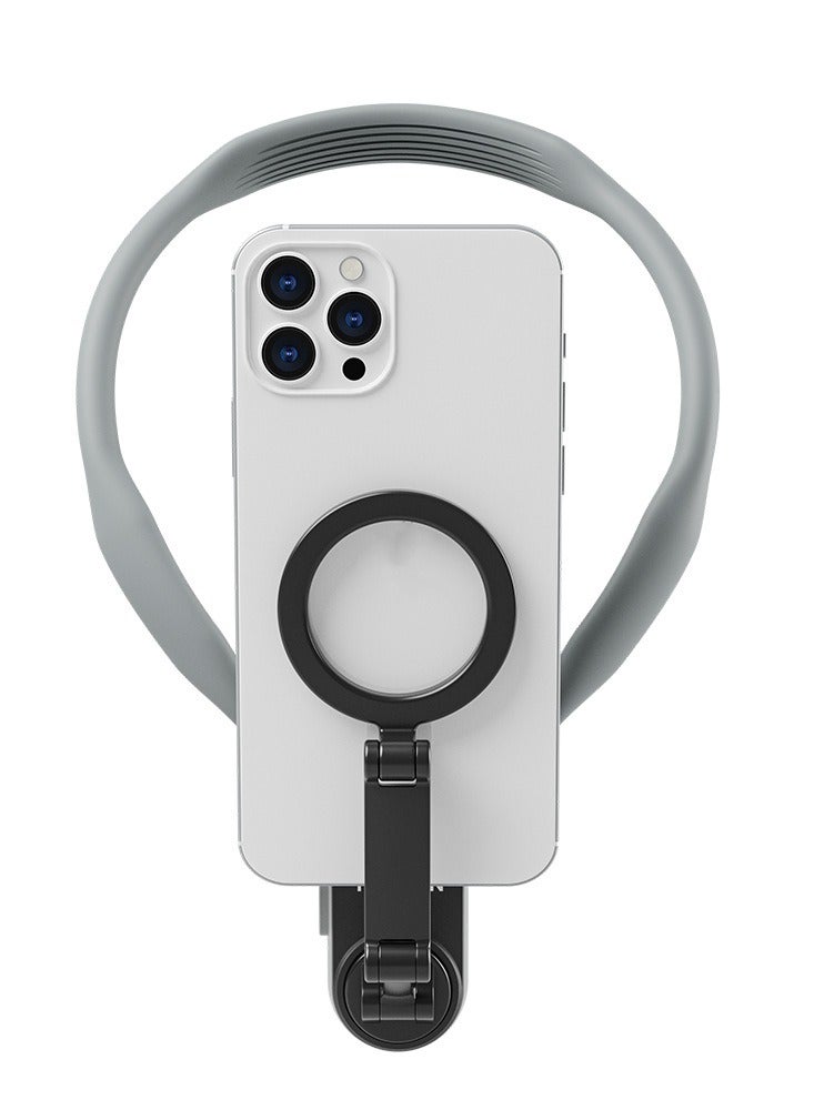 Magsafe magnetic mobile phone neck holder, first view mobile live streaming photography holder