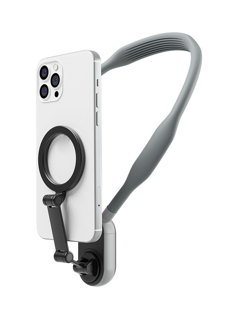 Magsafe magnetic mobile phone neck holder, first view mobile live streaming photography holder