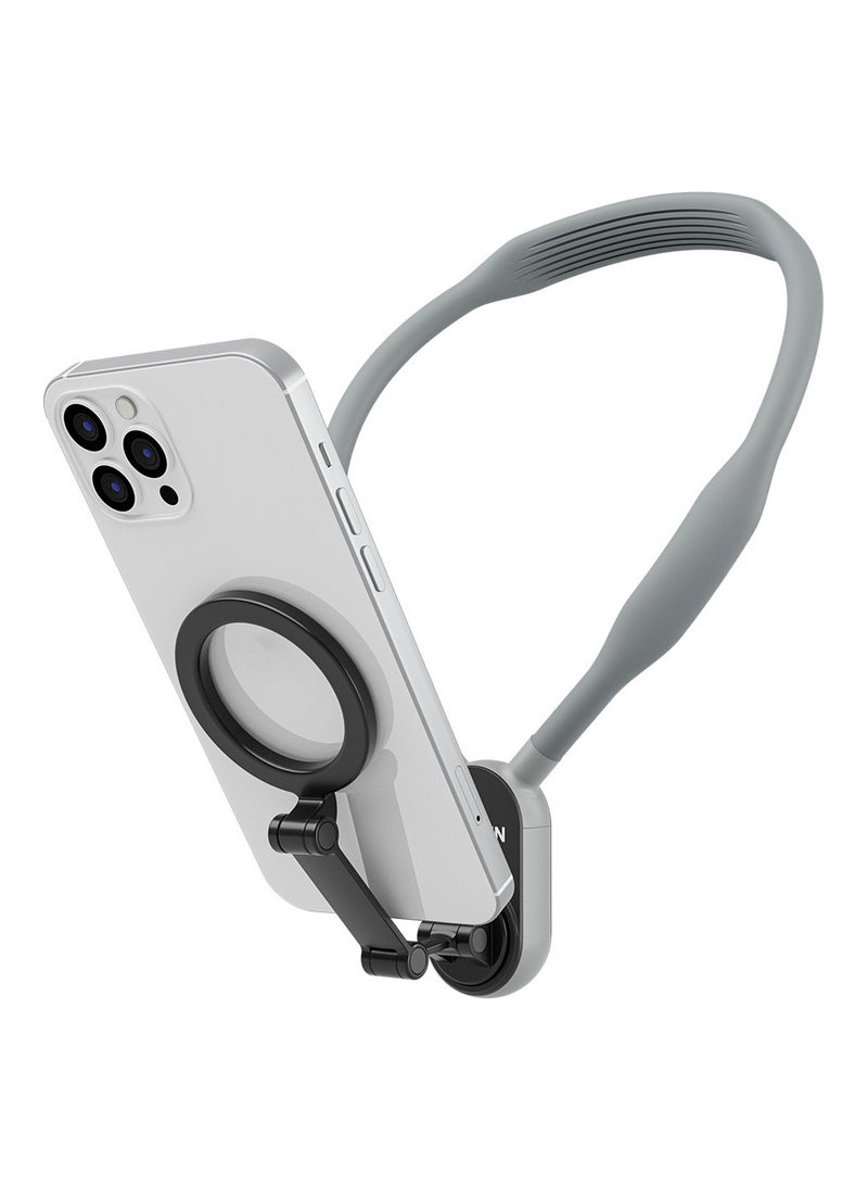 Magsafe magnetic mobile phone neck holder, first view mobile live streaming photography holder