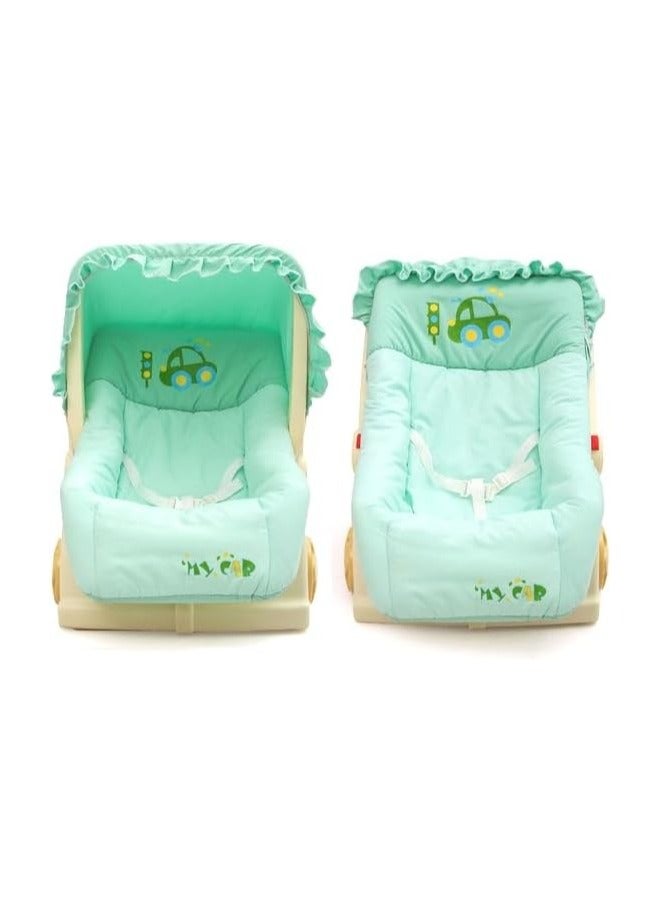 MAMALOVE Baby Carry Cot Swing with Storage Box MP01D (Green)