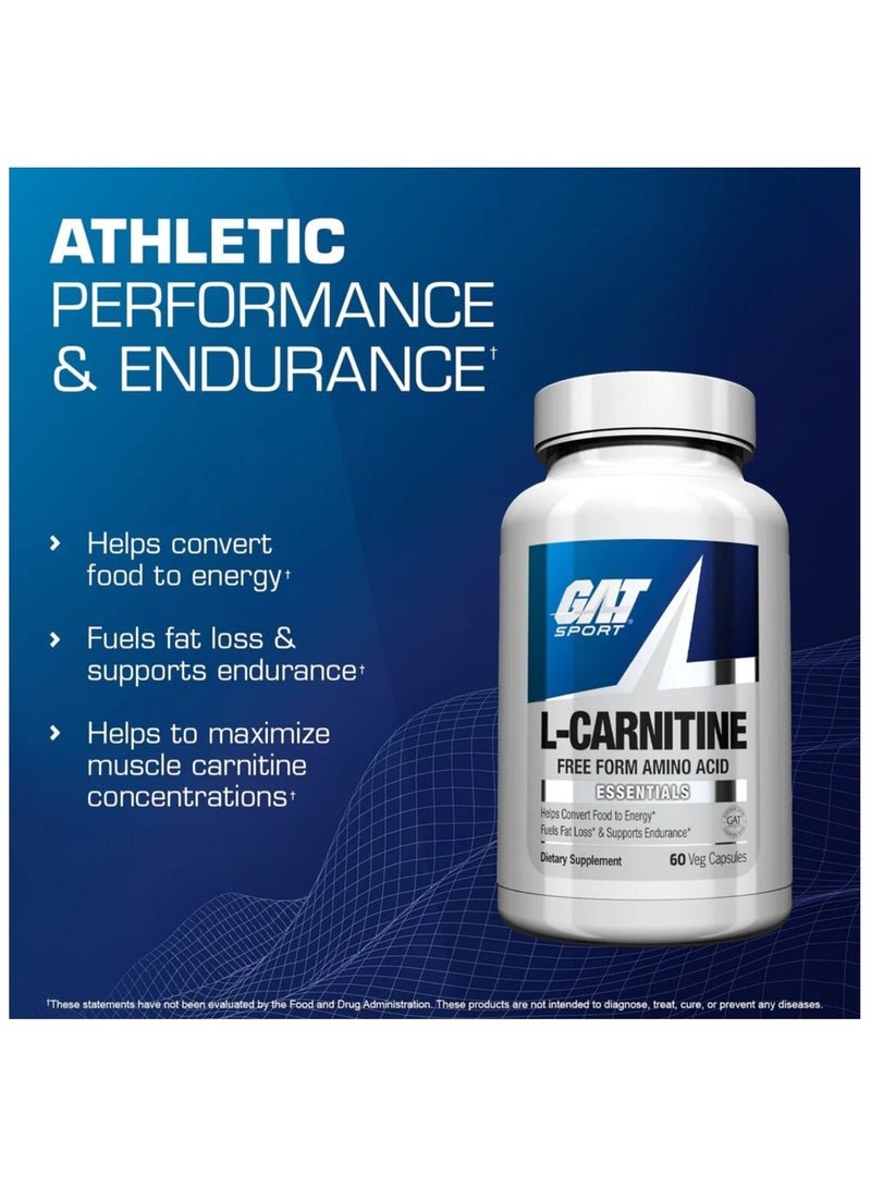 Gat Sport, L-Carnitine, 60 Caps, 30 Servings