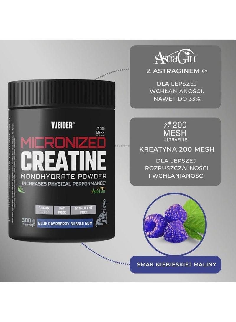 Weider, Creatine Monohydrate, 300g, Blue Raspberry, 65 Servings