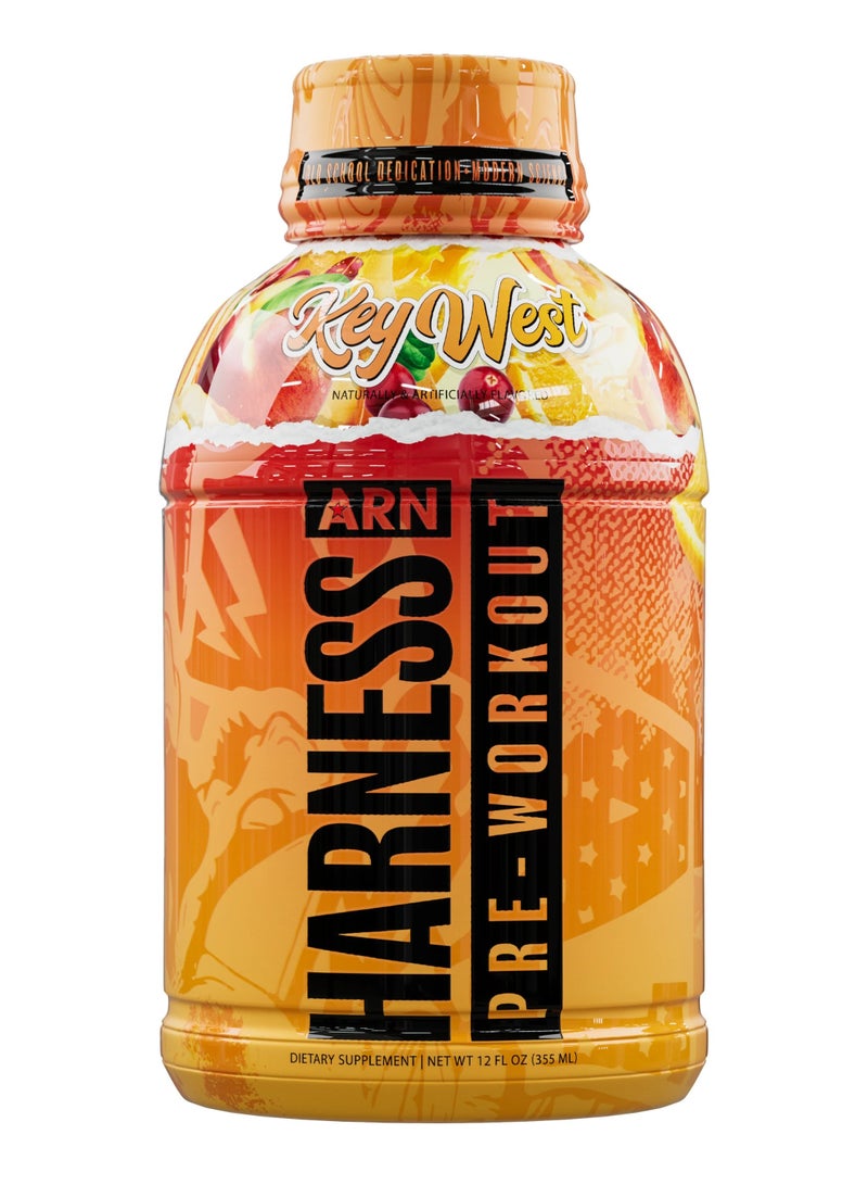 ARN Harness Pre-Workout Drink  Key West Flavor 12 x 355ml