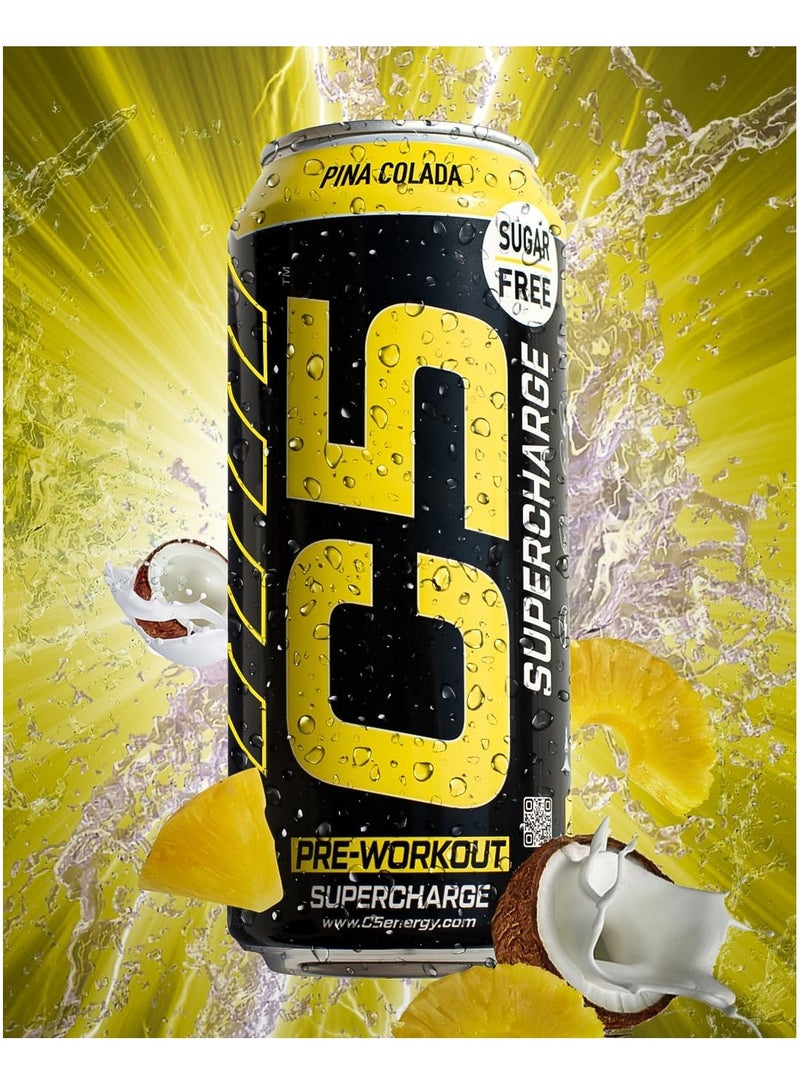 C5 SUPERCHARGE Sugar Free Pina Colada 473ml  Pack of 12