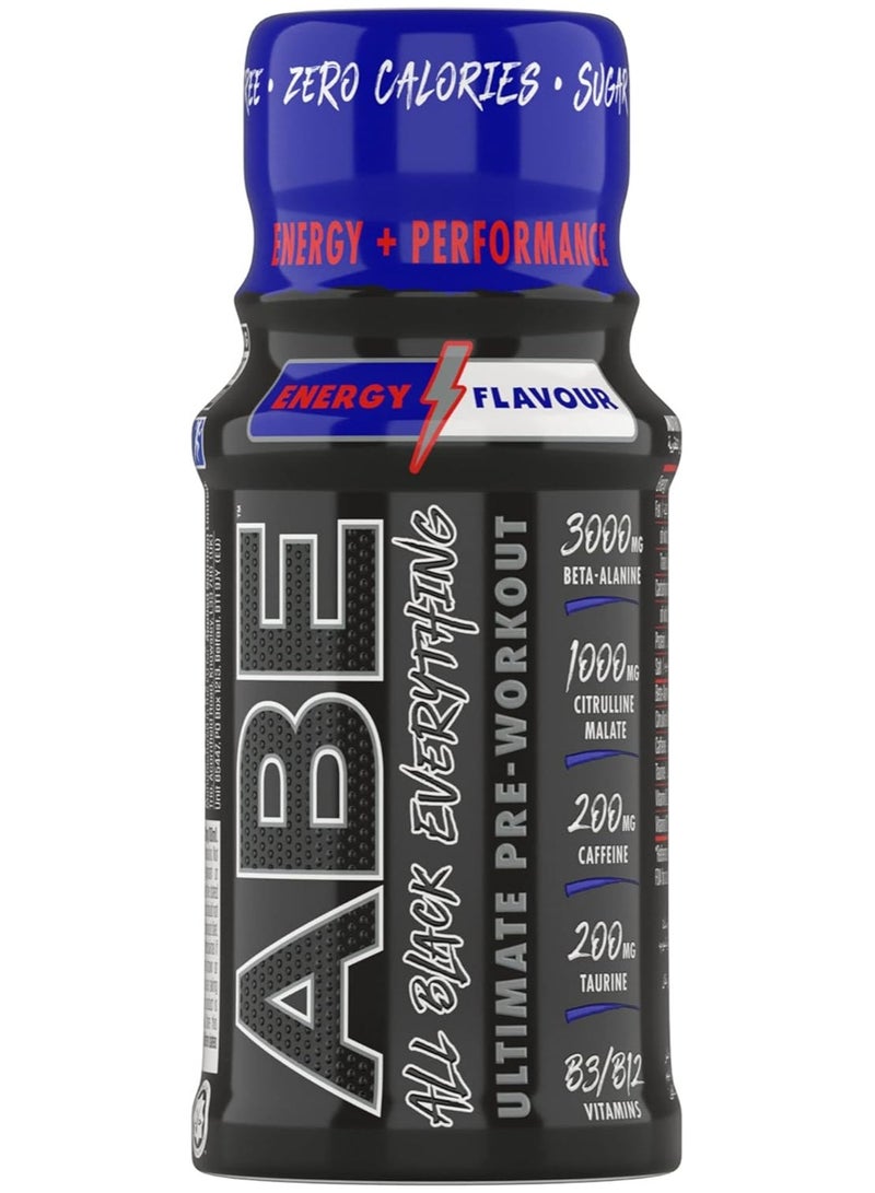 Pre Workout Shot Energy Flavour 60Ml Pack Of 12