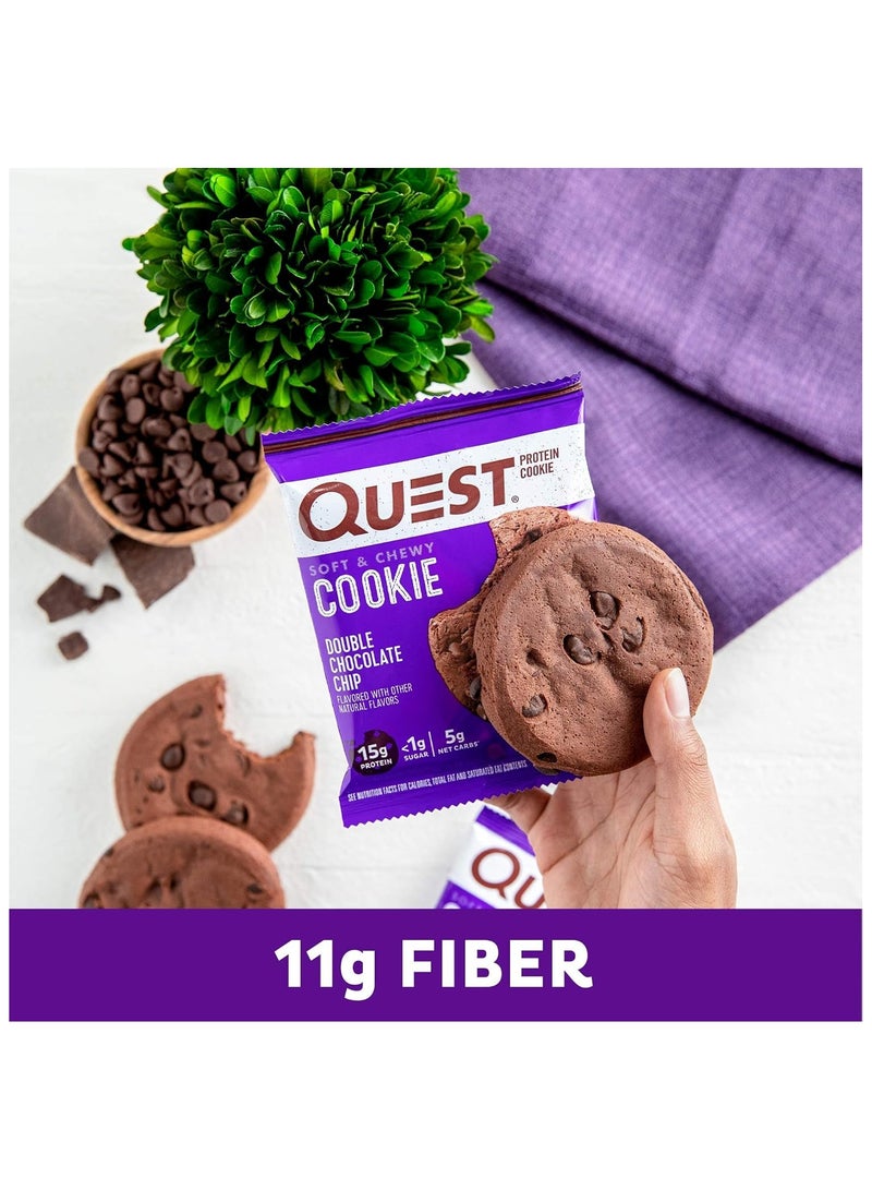 Protein Cookie, Double Chocolate Chip High Protein Low Carb 12 Count