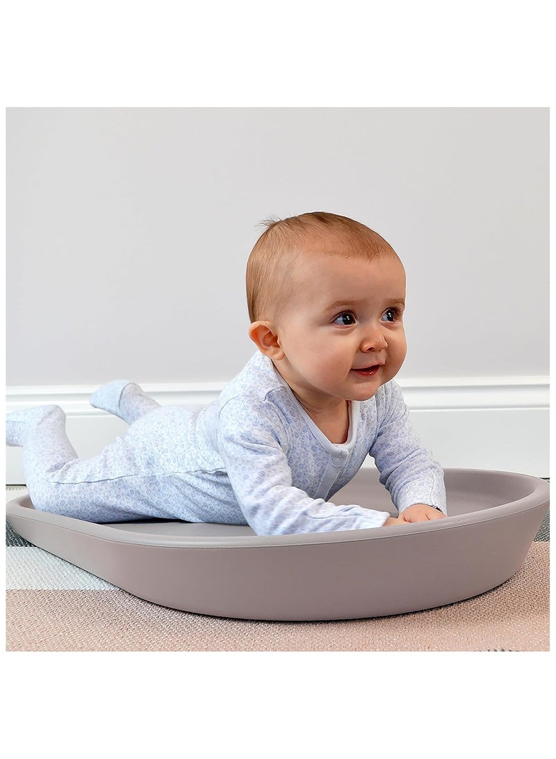 Squishy Changing Mat | Baby Changing Diaper Pad | Soft and Warm Foam Material | Non Slip Base | Hygienic | Non Toxic | Easy Clean Wipeable, No Cover Needed | Taupe Beige