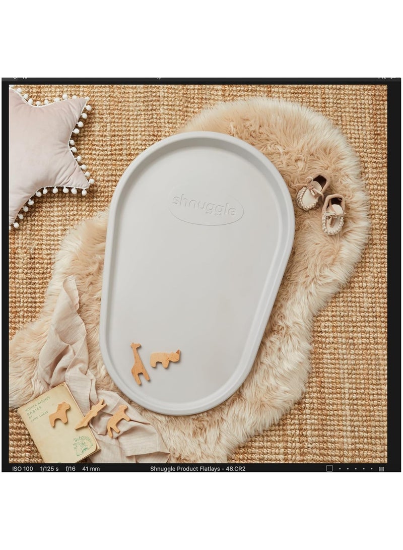 Squishy Changing Mat | Baby Changing Diaper Pad | Soft and Warm Foam Material | Non Slip Base | Hygienic | Non Toxic | Easy Clean Wipeable, No Cover Needed | Taupe Beige