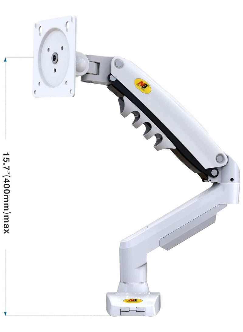 NB North Bayou Monitor Desk Mount Stand Full Motion Swivel Monitor Arm with Gas Spring for 17-30''Monitors(Within 4.4lbs to 19.8lbs) Computer Monitor Stand F80-W