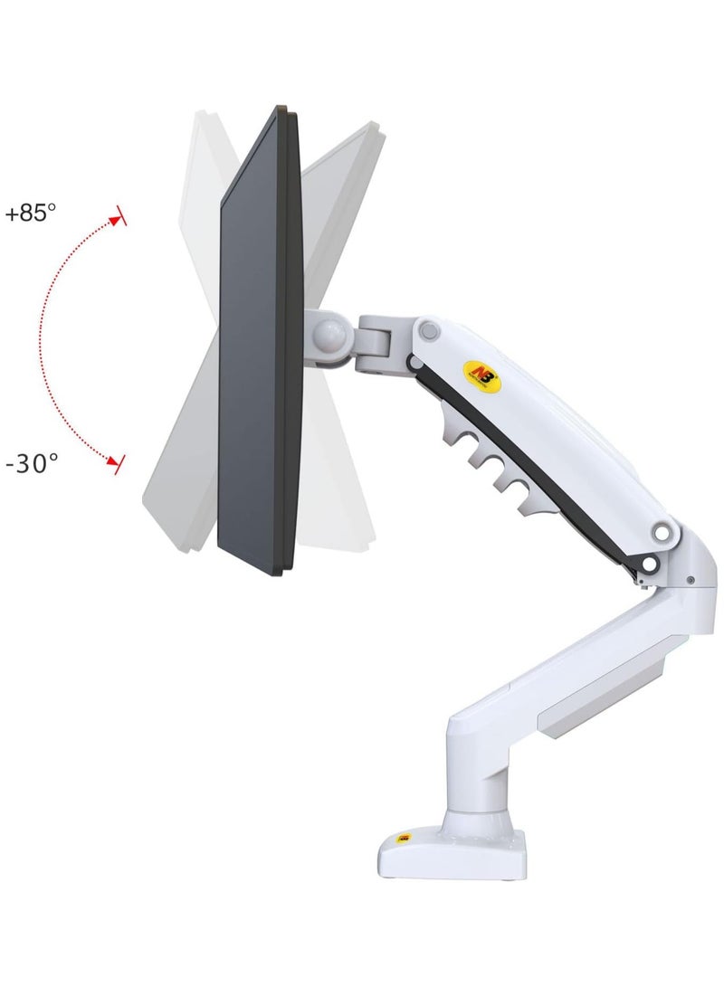NB North Bayou Monitor Desk Mount Stand Full Motion Swivel Monitor Arm with Gas Spring for 17-30''Monitors(Within 4.4lbs to 19.8lbs) Computer Monitor Stand F80-W