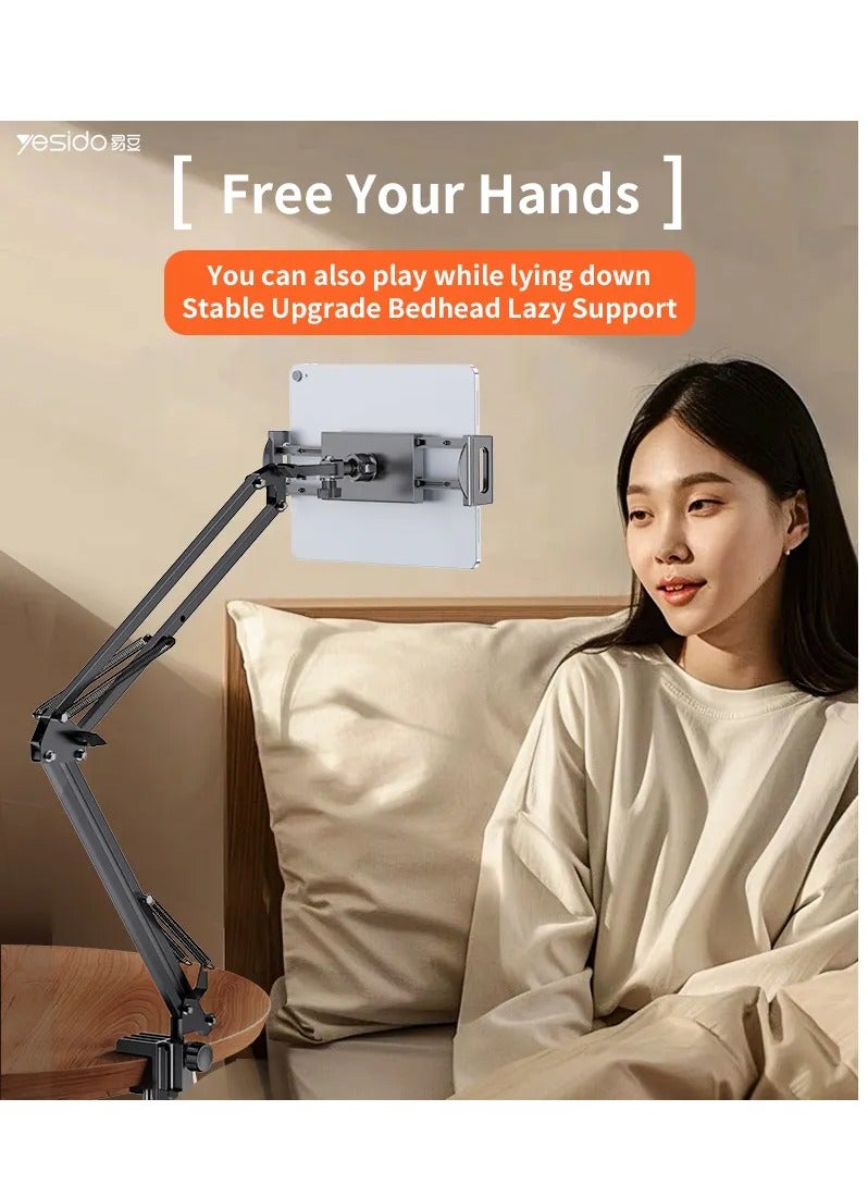 Yesido C296 360 Free Adjustment Multi-directional Folding Shaft Phone Holder Desktop Lazy Man Stand