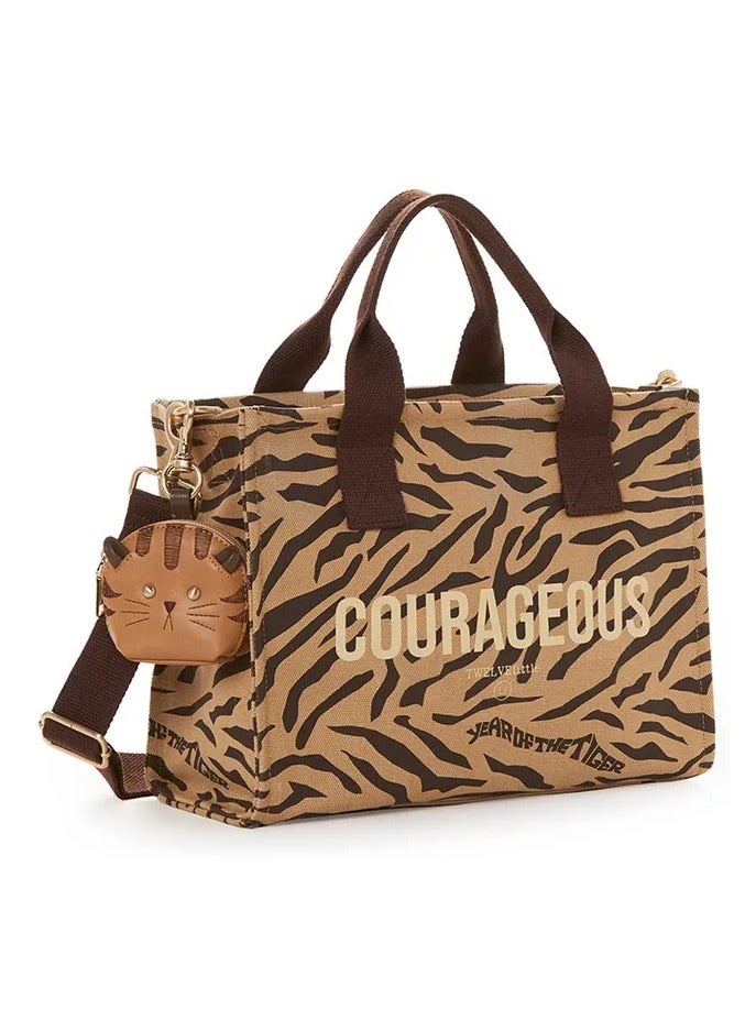 TWELVElittle Courageous Tote - Tiger Print