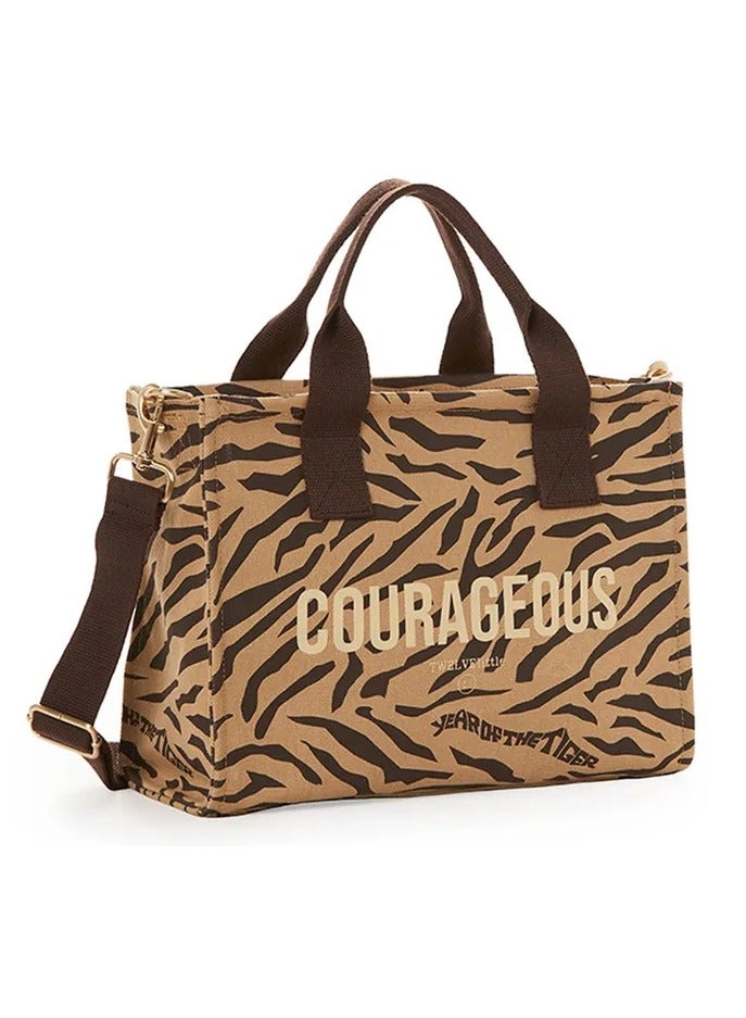 TWELVElittle Courageous Tote - Tiger Print