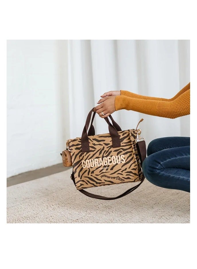 TWELVElittle Courageous Tote - Tiger Print