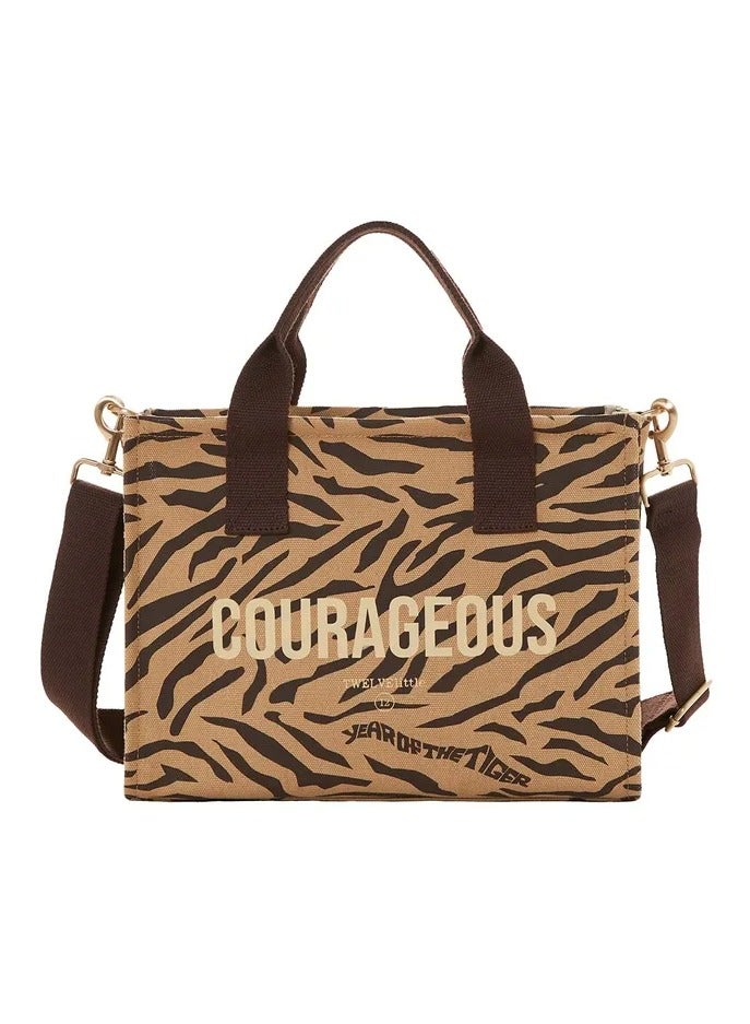 TWELVElittle Courageous Tote - Tiger Print