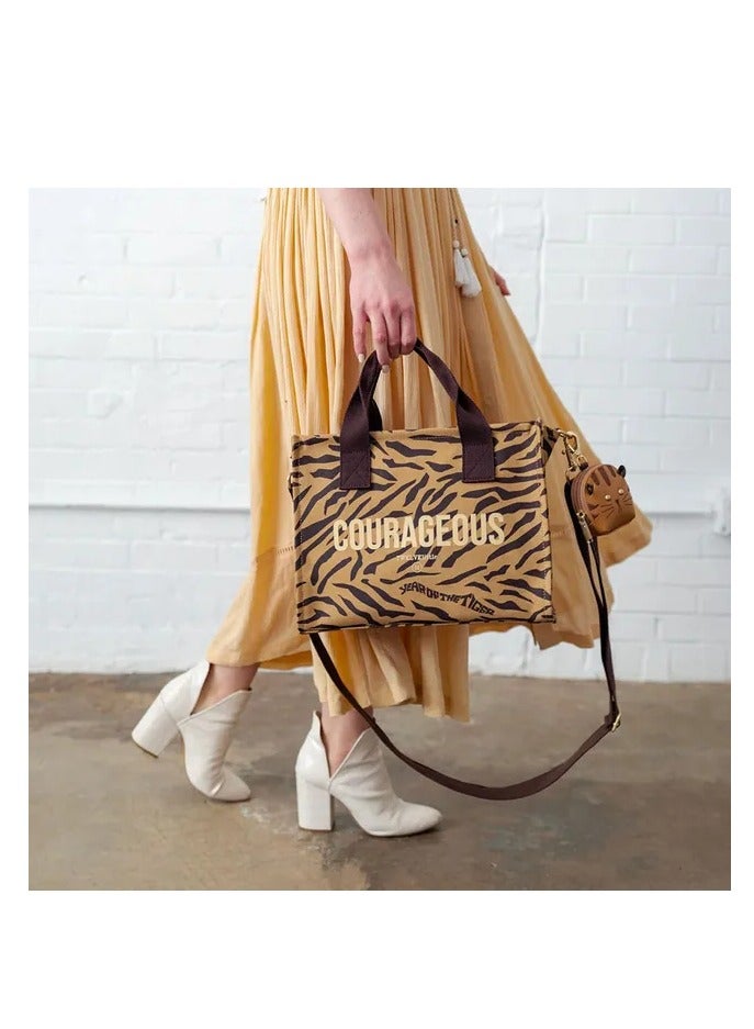 TWELVElittle Courageous Tote - Tiger Print