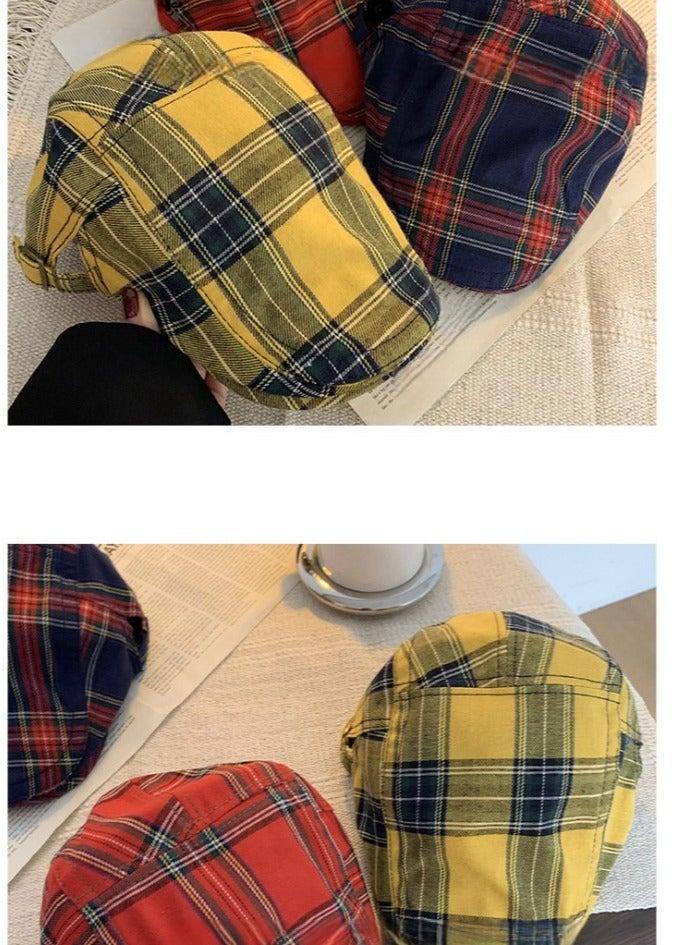 Women's Plaid Forward Hat