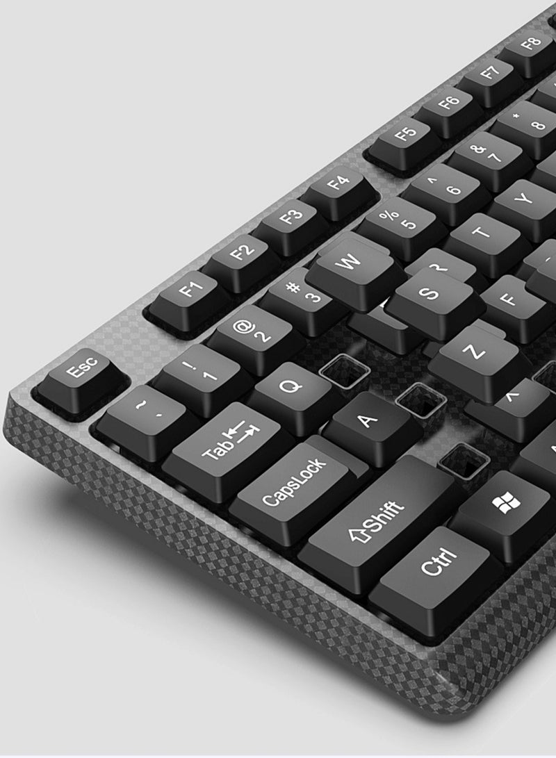 Wired Keyboard And Mouse Combo, Ergonomic Design Business Office Desktop Computer Notebook