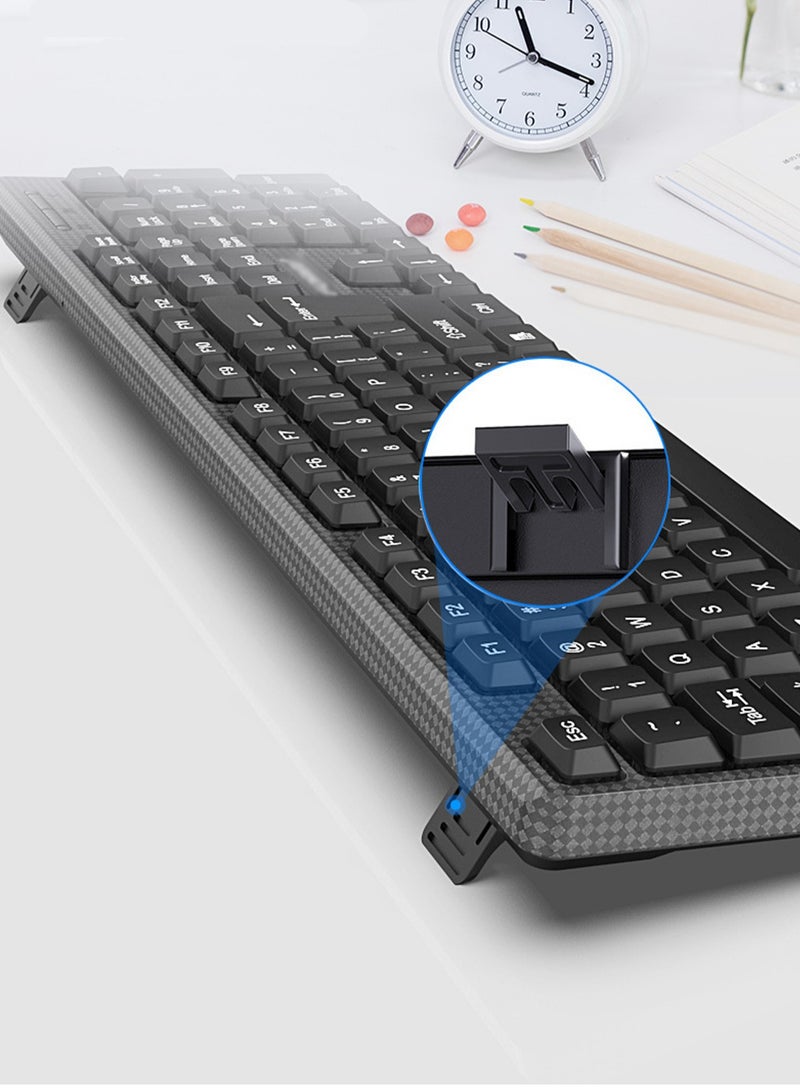 Wired Keyboard And Mouse Combo, Ergonomic Design Business Office Desktop Computer Notebook