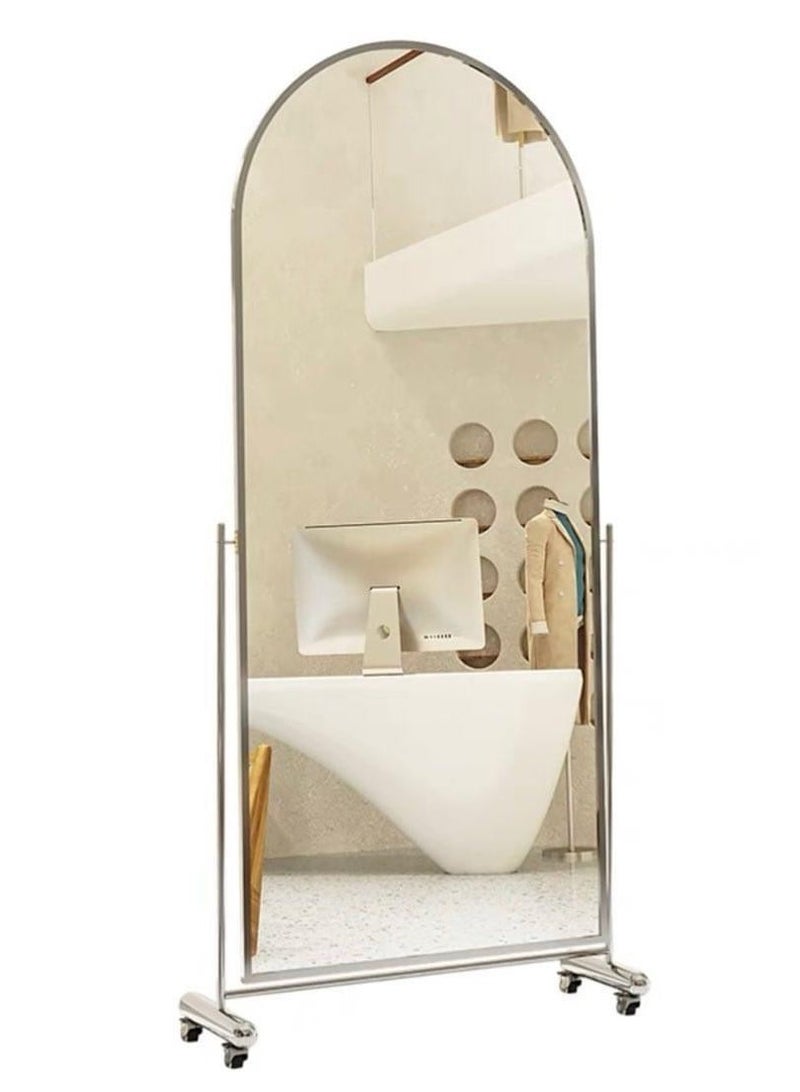 Full body floor mirror Home full-length mirror Clothing store Skinny beauty fitting mirror Mobile dance mirror Special-shaped mirror