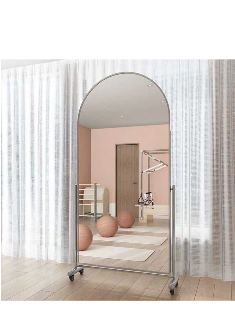 Full body floor mirror Home full-length mirror Clothing store Skinny beauty fitting mirror Mobile dance mirror Special-shaped mirror