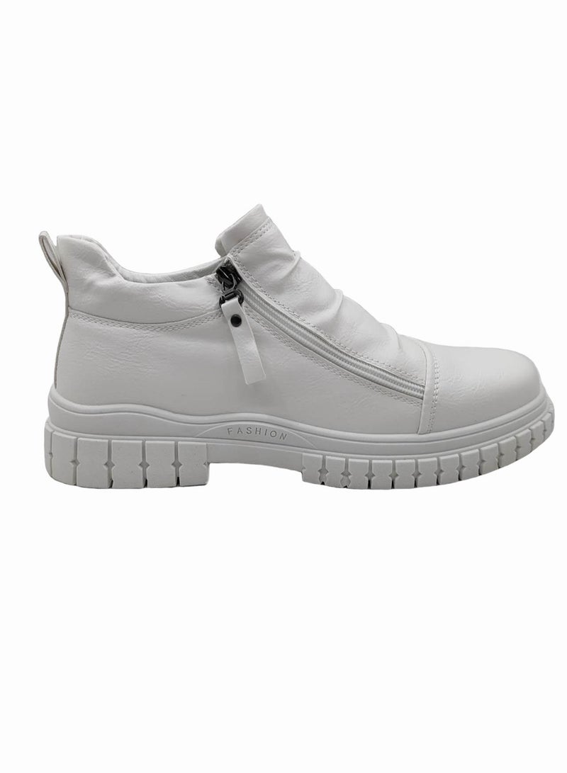 Comfortable Slip-On Formal Shoes White