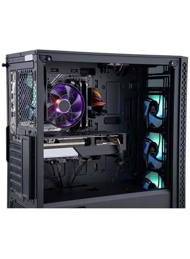 Gaming PC Desktop, Intel Core i7, GeForce RTX 3060 12GB, 16GB RAM, 500GB NVMe SSD+1TB HDD, Wi-Fi, Type C, HDMI/DP, Win10, KB and Mouse - Black (i7, 3060)