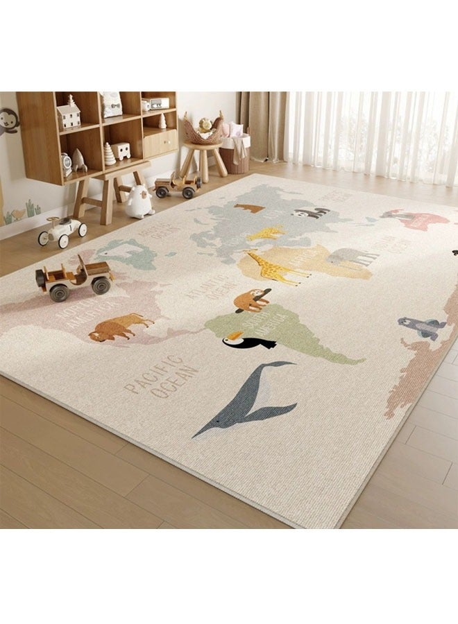 Foldable, Machine Washable Floor Mat  for Living Room, Bedroom, Bedside, Sofa, and Coffee Table Areas 140X200Cm