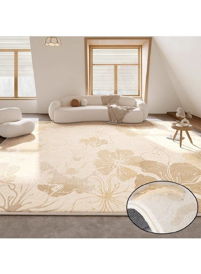 Foldable, Machine Washable Floor Mat  for Living Room, Bedroom, Bedside, Sofa, and Coffee Table Areas 200X300 Cm