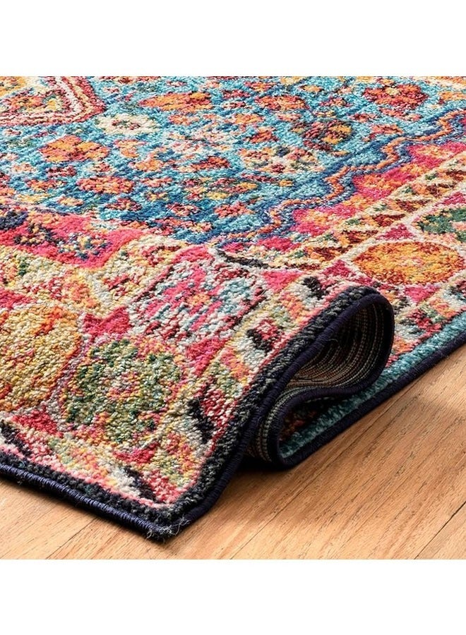 Ethnic Style Living Room Carpet imitation Cashmere with Dot Plastic Bottom  160X230 Style-5