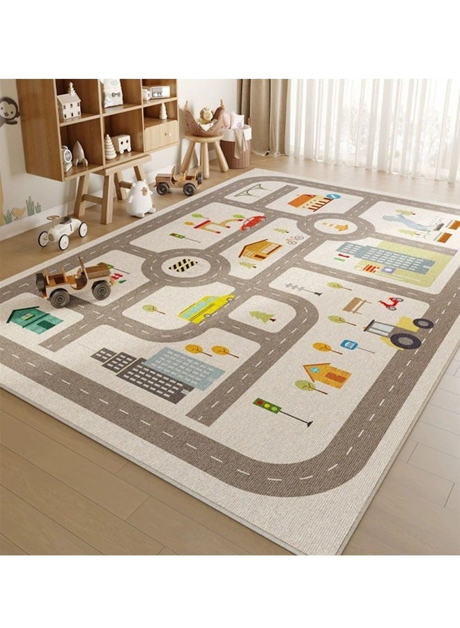 Foldable, Machine Washable Floor Mat  for Living Room, Bedroom, Bedside, Sofa, and Coffee Table Areas 160X230Cm