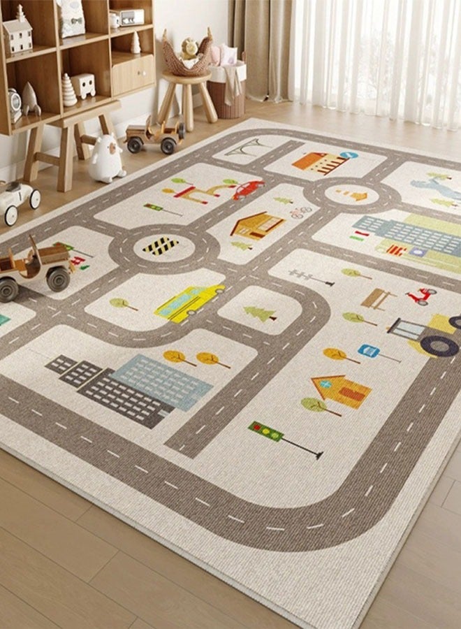 Foldable, Machine Washable Floor Mat  for Living Room, Bedroom, Bedside, Sofa, and Coffee Table Areas 160X230Cm