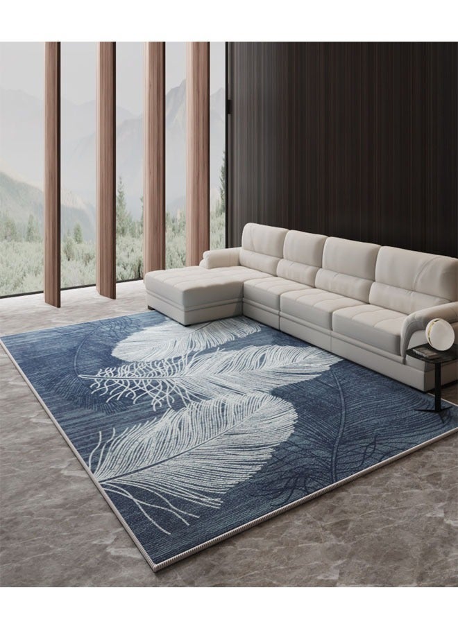 Nordic Light Luxury Living Room Carpet with Drop-Molded bottom crystal velvet 120x160cm