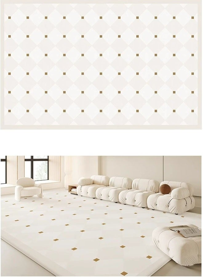 Foldable, Machine Washable Floor Mat  for Living Room, Bedroom, Bedside, Sofa, and Coffee Table Areas 200X300Cm