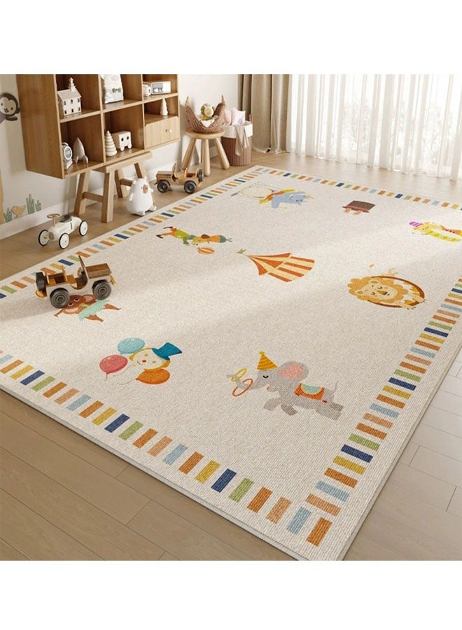 Foldable, Machine Washable Floor Mat  for Living Room, Bedroom, Bedside, Sofa, and Coffee Table Areas 200X300Cm