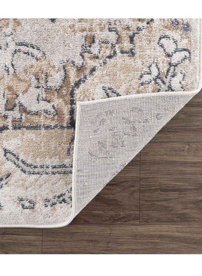 Ethnic Style Living Room Carpet imitation Cashmere with Dot Plastic Bottom 200X300cm Style-7