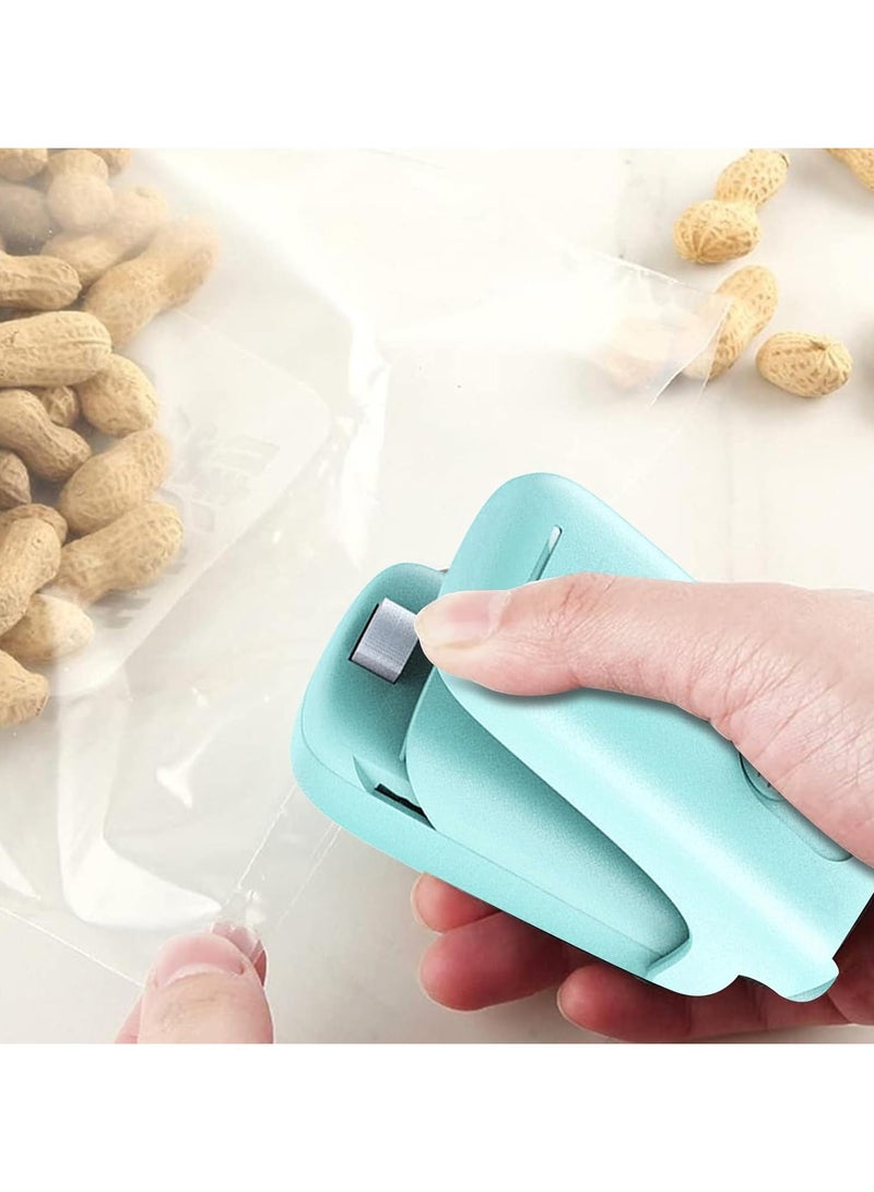 Mini Sealing Machine,Heat Seal With Cutter And Magnet,Portable Mini Sealing Machine To Reseal Plastic Bags And Keep Snacks Fresh