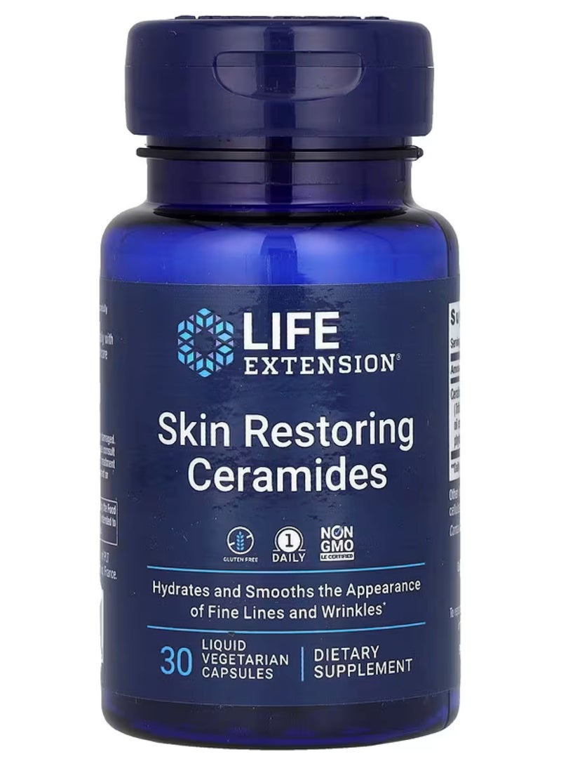 Life Extension, Skin Restoring Ceramides, 30 Liquid Veggie Capsules