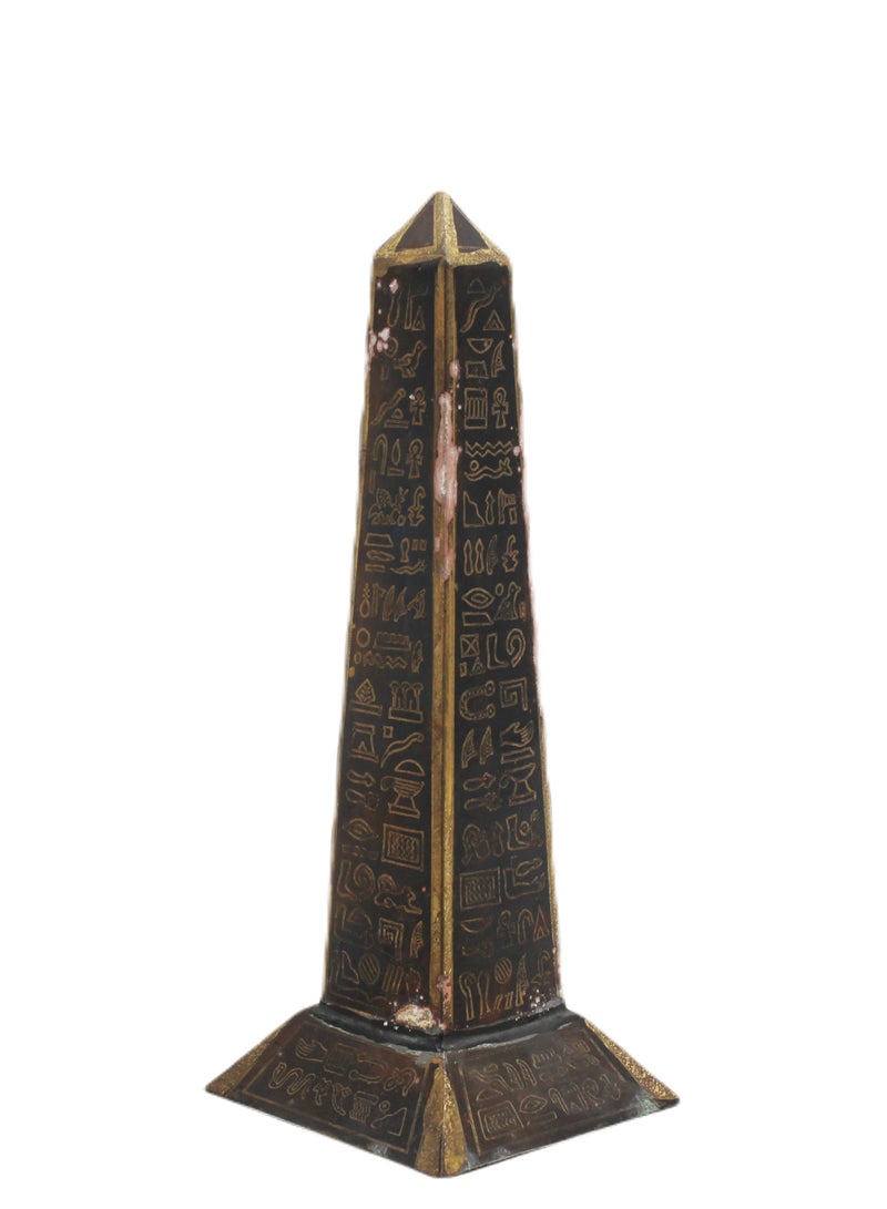 Egyptian Long Pyramid Brass Work 20 x 8 cm