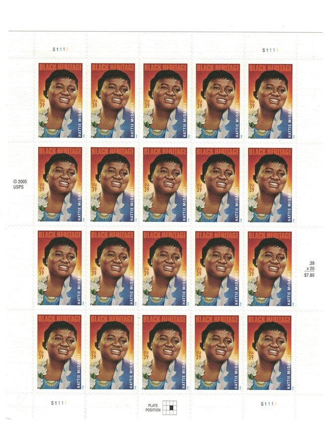 Collectible Usa Postage Stamps 2006: Black Heritage Series: Actress Hattie Mcdaniel Mnh Sheet Scott 3996